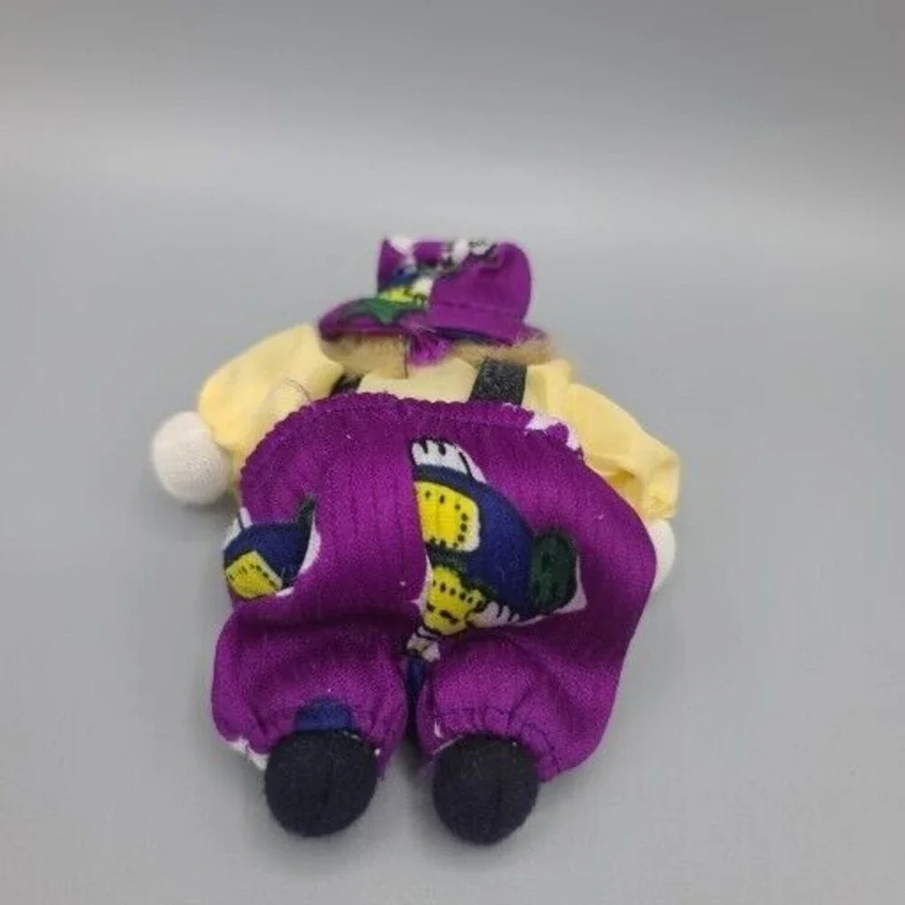 Vintage Clown Doll Sand Body Porcelain Head 5